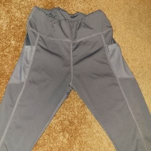 Gray leggings, heart butt